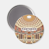 Das Innere des Pantheons Italien Magnet (Vorderseite/Rückseite)