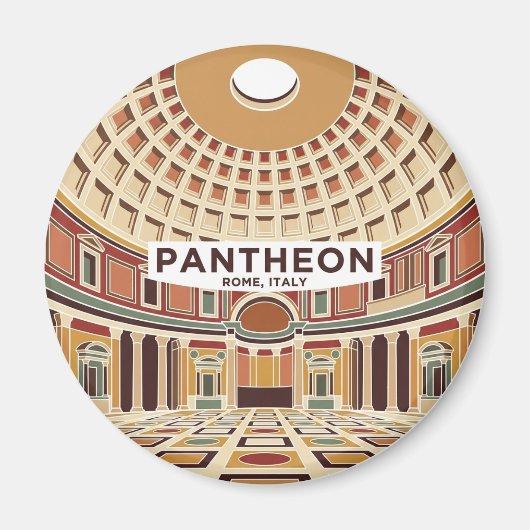 Das Innere des Pantheons Italien Magnet (Vorne)