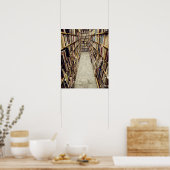 Das Innere einer gebrauchten Buchhandlung Schweden Poster (Küche)