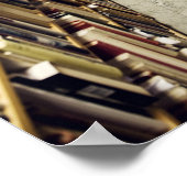 Das Innere einer gebrauchten Buchhandlung Schweden Poster (Ecke)