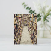 Das Innere einer gebrauchten Buchhandlung Schweden Postkarte (Stehend Vorderseite)