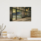 Das Innere eines gemütlichen Hauses Poster (Küche)