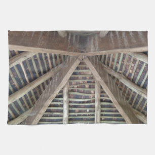 Das Innere eines Holzdaches Küchentuch