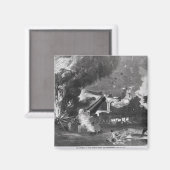 Das Innere von Fort Sumter während der Magnet (Vorderseite/Rückseite)