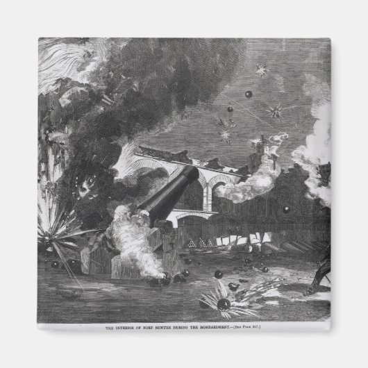 Das Innere von Fort Sumter während der Magnet (Vorne)
