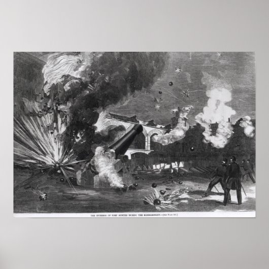 Das Innere von Fort Sumter während der Poster (Vorne)