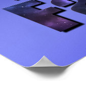 das Inspirationslogo für den Glauben behalten werd Poster (Ecke)