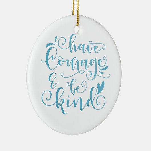 Das Inspirieren haben Mut und sind nette | Keramik Ornament (Rechts)