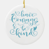 Das Inspirieren haben Mut und sind nette | Keramik Ornament (Hinten)