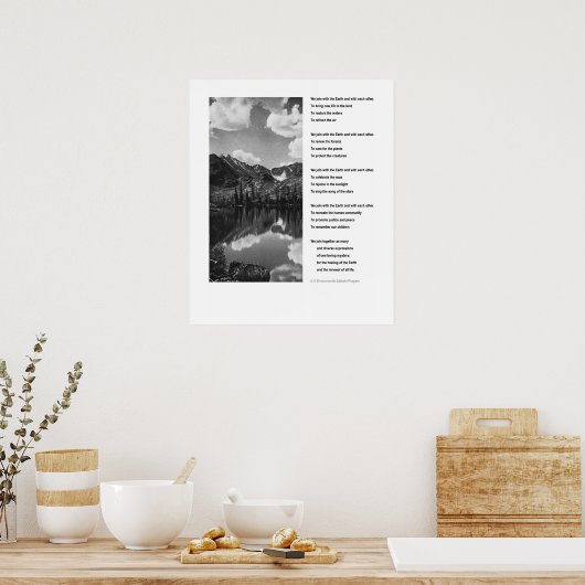 Das inspirierende Poster des Umweltdatums (Küche)