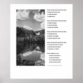 Das inspirierende Poster des Umweltdatums