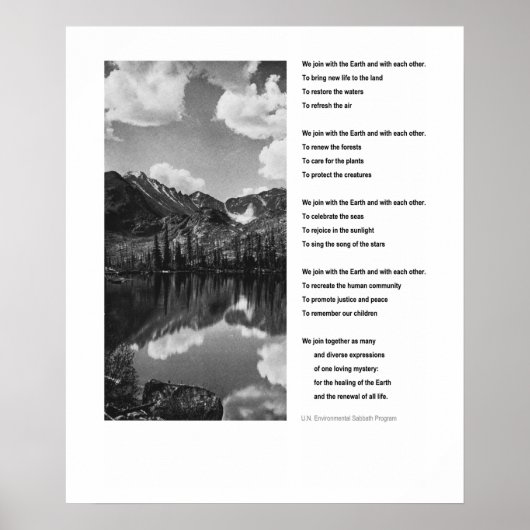 Das inspirierende Poster des Umweltdatums (Vorne)