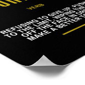 Das inspirierende Zitat zum Erfolg Poster (Ecke)