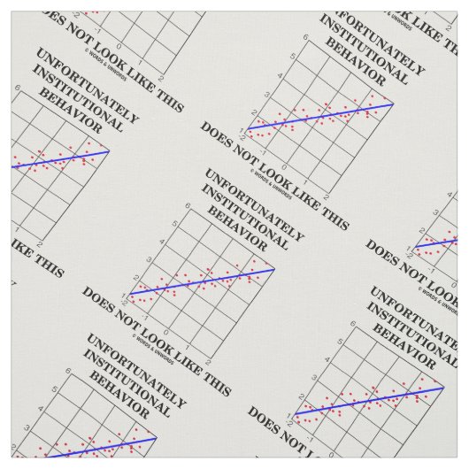 Das institutionelle Verhalten sieht nicht so aus Stoff (Muster)