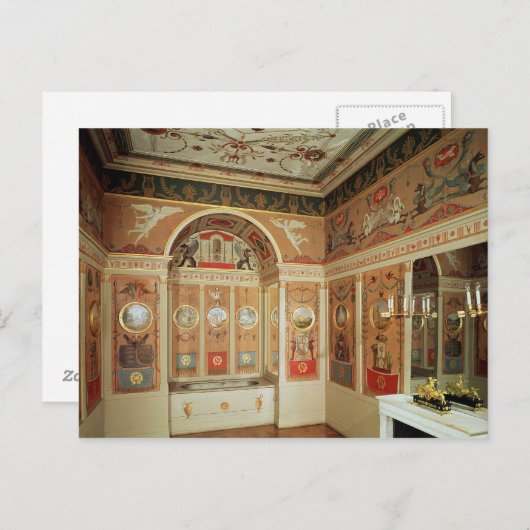 Das Interieur des 1807 erbauten Badezimmer von Nap Postkarte (Vorne/Hinten)
