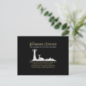 Das Internet der Dinge, zwei Routers Daten intelli Postkarte (Stehend Vorderseite)