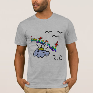 das INTERNET ist jetzt in der Farbe T-Shirt