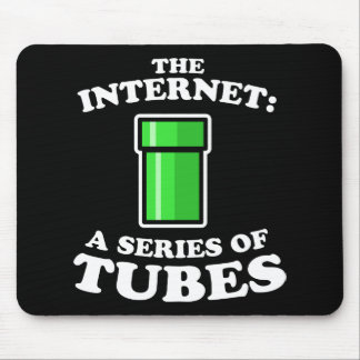 das Internet - it�s ein Reihen Rohre - Ted Steven Mousepad