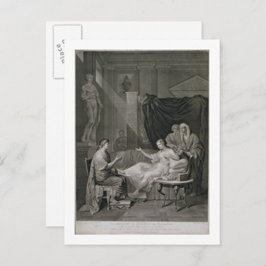 Das Interview von Augustus und Cleopatra, graviert Postkarte (Vorne/Hinten)