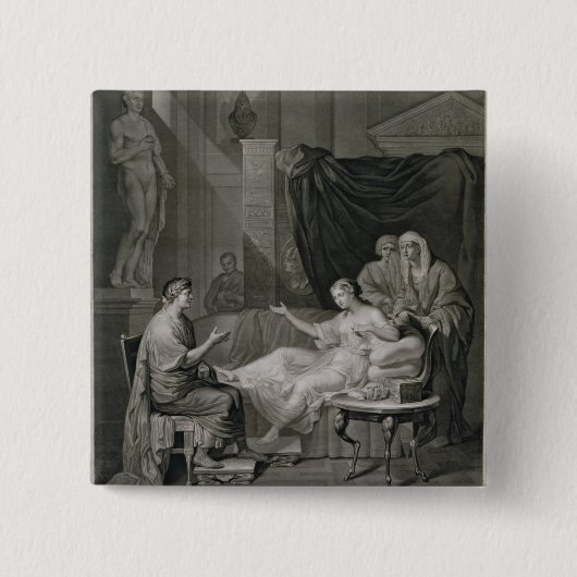Das Interview von Augustus und von Kleopatra, Button (Vorderseite)