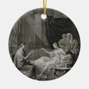 Das Interview von Augustus und von Kleopatra, Keramik Ornament