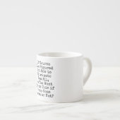 Das INTJ in ihm ist natürlicher Espressotasse (Vorderseite Rechts)