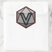Das INVICTUS-Stream-Logo "GRAY TEAM" Runder Aufkleber (Tasche)