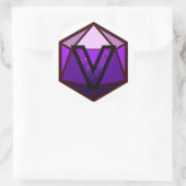 Das INVICTUS-Stream-Logo "LILA TEAM" Runder Aufkleber (Tasche)