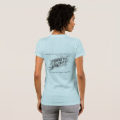 Das IPCAS der Frauen blauer Klippen-Wohnungs-T - T-Shirt (Schwarz voll)