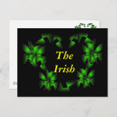 Das irische Herz Postkarte (Vorne/Hinten)