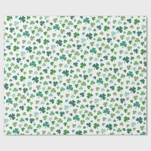 Das irische Kleeblatt Geschenkpapier (Flach)