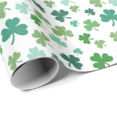 Das irische Kleeblatt Geschenkpapier (Rolleneckpunkt)