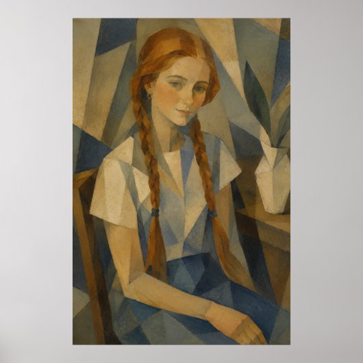 Das irische Mädchen Kunstwerk Poster (Vorne)
