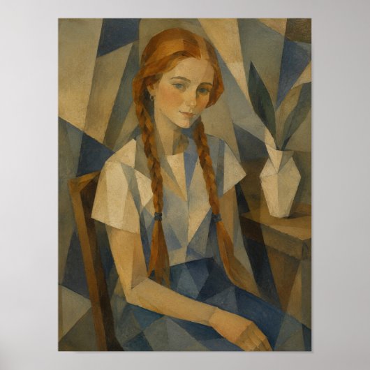 Das irische Mädchen Kunstwerk Poster (Vorne)