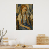 Das irische Mädchen Kunstwerk Poster (Küche)