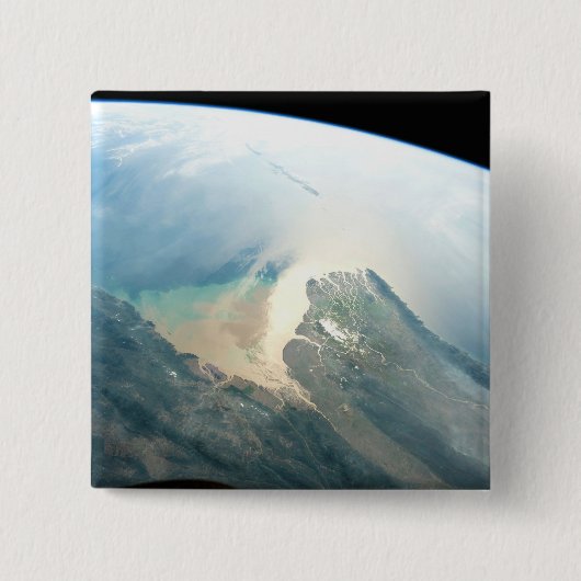 Das Irrawaddy River Delta in Birma (Myanmar). Button (Vorderseite)