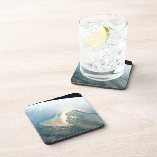 Das Irrawaddy River Delta in Birma (Myanmar). Getränkeuntersetzer (Rechte Seite)