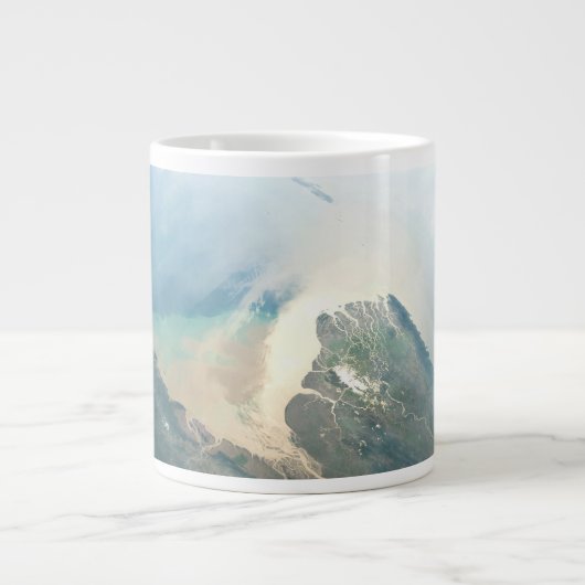 Das Irrawaddy River Delta in Birma (Myanmar). Jumbo-Tasse (Vorderseite)