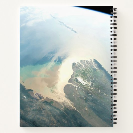 Das Irrawaddy River Delta in Birma (Myanmar). Notizblock (Rückseite)