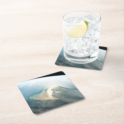 Das Irrawaddy River Delta in Birma (Myanmar). Rechteckiger Pappuntersetzer (Vor Ort)