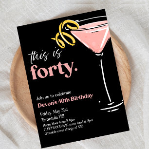 Das ist 40, 40, Geburtstag, erwachsenes Party, Einladung
