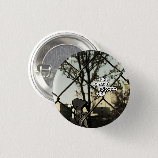 das ist adorno button (Vorne & Hinten)