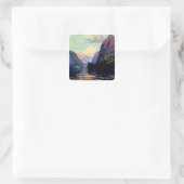 Das ist Alaska Quadratischer Aufkleber (Tasche)