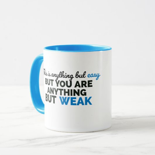 Das ist alles andere als einfach, aber Sie sind al Tasse (Vorderseite Links)