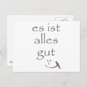 "Das ist alles gut" Postkarte (Vorne/Hinten)