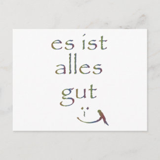 "Das ist alles gut" Postkarte