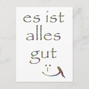 "Das ist alles gut" Postkarte