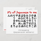 Das ist alles Japanisch für mich Postkarte (Vorne/Hinten)