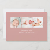 Das ist also die Geburtsankündigung von Liebe Foto Ankündigung (Rückseite)