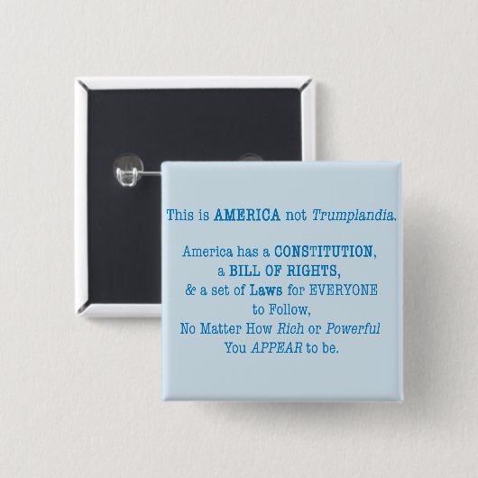 Das ist Amerika Button (Vorne & Hinten)